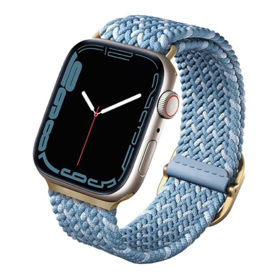 Ремешок для Apple Watch 41/40/38 mm UNIQ Aspen DE strap (41MM-ASPDECBLU) Лазурно-голубой