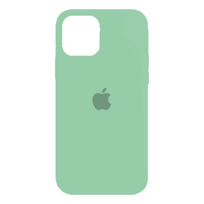 Чехол Silicone Case для Apple iPhone 12/12 Pro Pale Green, бледно-зеленый