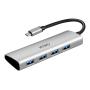 Хаб WiWU Alpha Type-C 4*USB3.0 (A440) Серебристый