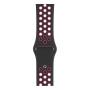 Ремешок для Apple Watch 42/44 mm Nike+ Silicone Sport Band Чёрно-розовый