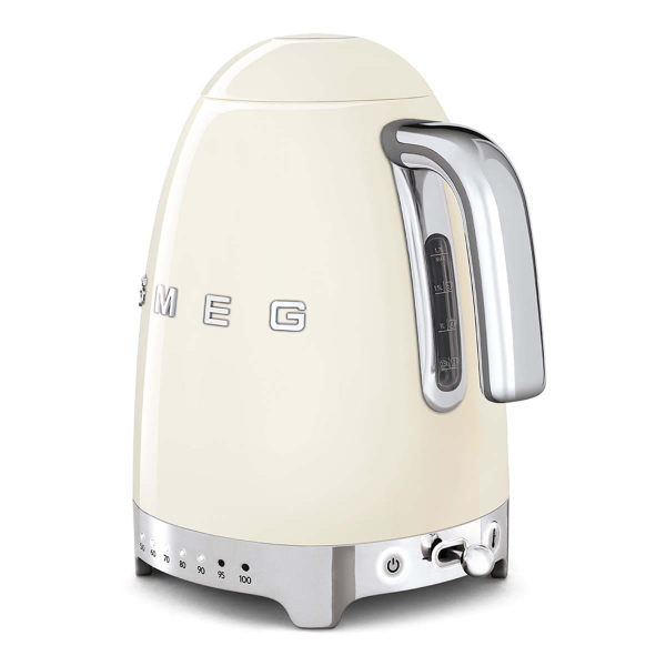 Чайник электрический SMEG 50s Style с регулируемой температурой (KLF04CREU) Cream, кремовый