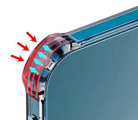 Противоударный чехол для Apple iPhone 15 с защитой камер Прозрачный