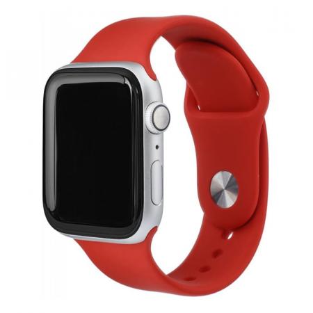Ремешок для Apple Watch 38/40 mm Silicone Band Красный