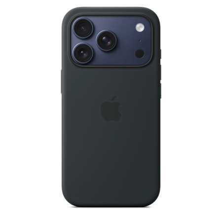 Чехол для iPhone 17 Pro Max Silicone Case Black, чёрный