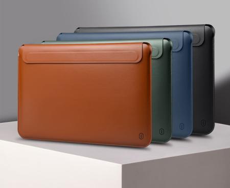 Чехол для MacBook Air 15.3" WIWU Skin Pro II Leather Sleeve Коричневый