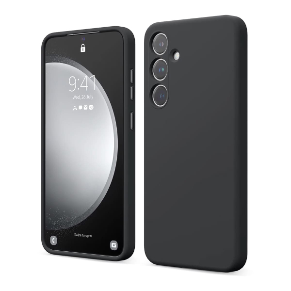 Чехол для Galaxy S24+ Elago чехол Soft silicone (Liquid) Черный