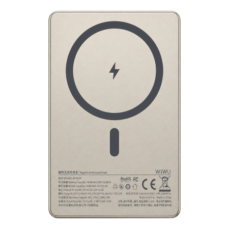 Внешний аккумулятор WiWU 5000mAh Power Bank (Wi-P019) Золотой