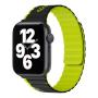 Ремешок для iWatch на 42/44/45/49 мм WiWU Smart Magnetic Silicone (Wi-WB010) Black+Green