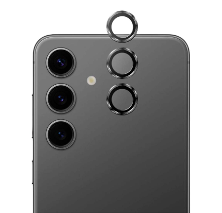 Защитное стекло для камеры Galaxy S24+ BLUEO Camera lens Armor metal 3 шт. (NPB28-S24+-BLK) Черный