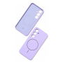 Чехол для Samsung Galaxy S25 c MagSafe Silicone Case Фиолетовый