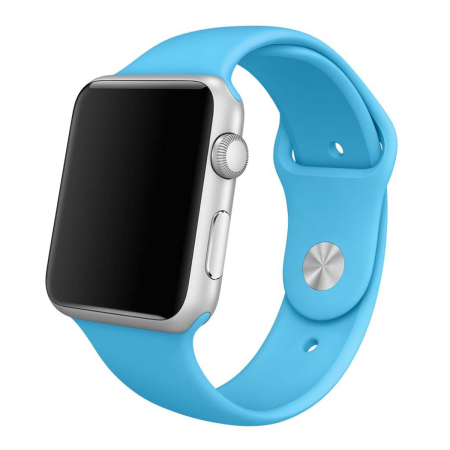Ремешок для Apple Watch 42/49 mm Silicone Case Синий