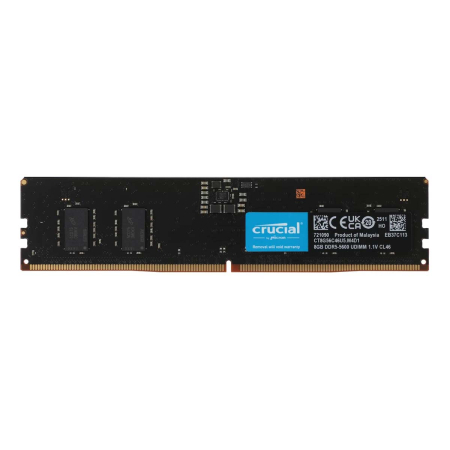 Оперативная память Crucial (CT8G56C46U5) DDR5 8GB 5600MHz CL46 UDIMM 1x8GB