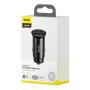 Автомобильное зарядное устройство Baseus Circular Metal PPS Quick Charger Car Charger 30W (CCYS-C01) Черный