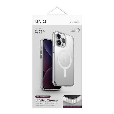 Чехол для iPhone 15 Pro Max с MagSafe UNIQ Lifepro Xtreme AF Frost Clear (IP6.7P(2023)-LXAFMCLR) Прозрачный
