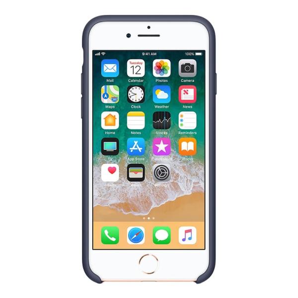 Чехол Silicone Case для Apple iPhone 7/8/SE (2020) Dark Blue, тёмно-синий
