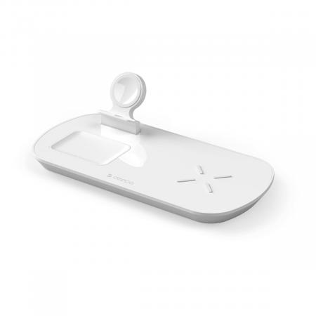 Зарядная станция Deppa 3в1 17,5W (24010) White, белый