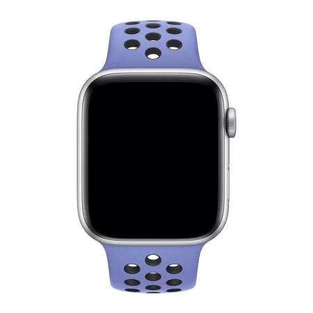 Ремешок для Apple Watch 38/40 mm Nike+ Silicone Sport Band Чёрно-синий