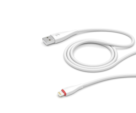Дата-кабель Deppa Ceramic USB - Lightning, 1 м (72291) Белый